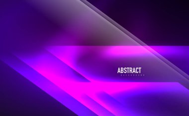 Dinamik neon parlak, soyut bir arkaplan. İş veya teknoloji sunumu, İnternet posteri veya web broşürü kapağı, duvar kağıdı için modaya uygun soyut düzen şablonu