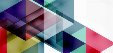 Geometrik soyut arkaplan, mozaik üçgen ve altıgen şekiller. İş veya teknoloji sunumu, İnternet posteri veya web broşürü kapağı, duvar kağıdı için modaya uygun soyut düzen şablonu