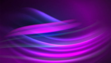 Yaratıcı sıvı dalga çizgileri soyut arkaplan. İş veya teknoloji sunumu, İnternet posteri veya web broşürü kapağı, duvar kağıdı için modaya uygun soyut düzen şablonu