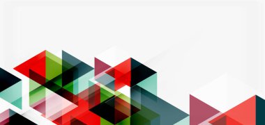 Geometrik soyut arkaplan, mozaik üçgen ve altıgen şekiller. İş veya teknoloji sunumu, İnternet posteri veya web broşürü kapağı, duvar kağıdı için modaya uygun soyut düzen şablonu