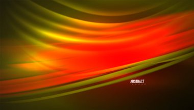 Akışkan dalga çizgileri arka plan. İş veya teknoloji sunumu, İnternet posteri veya web broşürü kapağı, duvar kağıdı için modaya uygun soyut düzen şablonu