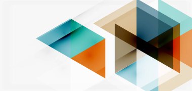 Geometrik soyut arkaplan, mozaik üçgen ve altıgen şekiller. İş veya teknoloji sunumu, İnternet posteri veya web broşürü kapağı, duvar kağıdı için modaya uygun soyut düzen şablonu