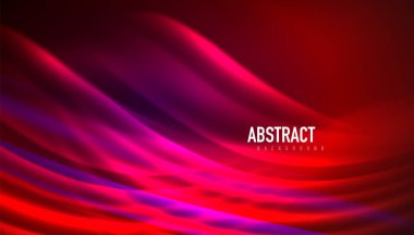 Akışkan dalga çizgileri arka plan. İş veya teknoloji sunumu, İnternet posteri veya web broşürü kapağı, duvar kağıdı için modaya uygun soyut düzen şablonu