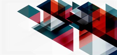 Geometrik soyut arkaplan, mozaik üçgen ve altıgen şekiller. İş veya teknoloji sunumu, İnternet posteri veya web broşürü kapağı, duvar kağıdı için modaya uygun soyut düzen şablonu