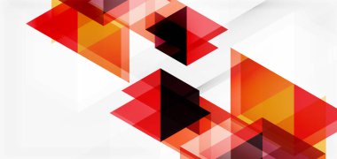 Geometrik soyut arkaplan, mozaik üçgen ve altıgen şekiller. İş veya teknoloji sunumu, İnternet posteri veya web broşürü kapağı, duvar kağıdı için modaya uygun soyut düzen şablonu