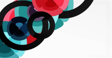 Soyut arkaplan, renkli daireler geometrik bileşim. Duvar Kağıdı, Sancak, Arkaplan, Kart, Kitap İllüstrasyonu, İniş Sayfası