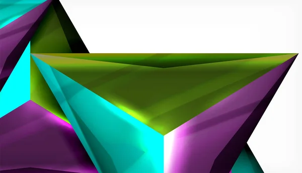 Fondo abstracto de vector geométrico triangular — Archivo Imágenes Vectoriales