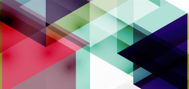 Geometrik soyut arkaplan, mozaik üçgen ve altıgen şekiller. İş veya teknoloji sunumu, İnternet posteri veya web broşürü kapağı, duvar kağıdı için modaya uygun soyut düzen şablonu