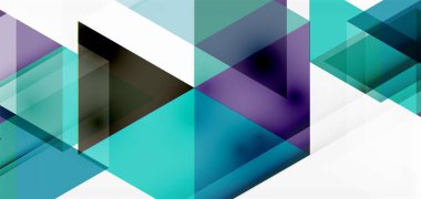 Geometrik soyut arkaplan, mozaik üçgen ve altıgen şekiller. İş veya teknoloji sunumu, İnternet posteri veya web broşürü kapağı, duvar kağıdı için modaya uygun soyut düzen şablonu