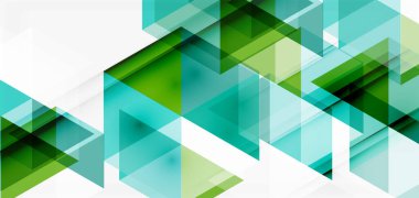 Geometrik soyut arkaplan, mozaik üçgen ve altıgen şekiller. İş veya teknoloji sunumu, İnternet posteri veya web broşürü kapağı, duvar kağıdı için modaya uygun soyut düzen şablonu