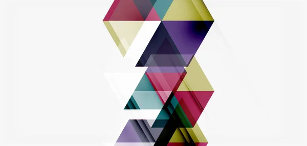 幾何学的抽象的背景、モザイク三角形と六角形の形。ビジネスや技術のプレゼンテーションのためのトレンディな抽象的なレイアウトテンプレート,インターネットポスターやウェブパンフレットカバー,壁紙 — ストックベクタ