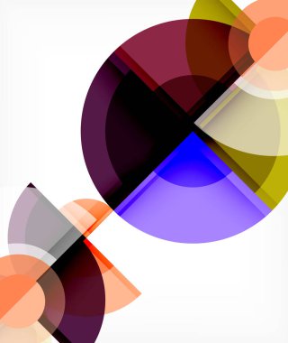 Soyut arkaplan, daire ve üçgen dizaynı üst üste binen şekiller. Geometrik modaya uygun şablon. Duvar Kağıdı, Sancak, Arkaplan, Kart, Kitap İllüstrasyonu, İniş Sayfası