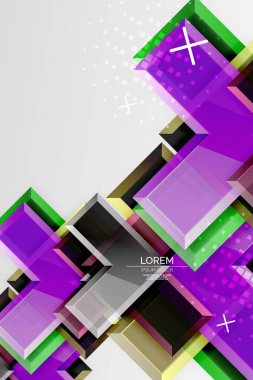 Metal ok şeklindeki arka plan. Duvar kağıdı, bayrak, arkaplan, kart, kitap illüstrasyonu, iniş sayfası için 3d efektli soyut geometrik arkaplan