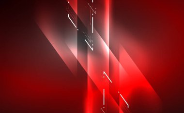 Dinamik neon parlak, soyut bir arkaplan. İş veya teknoloji sunumu, İnternet posteri veya web broşürü kapağı, duvar kağıdı için modaya uygun soyut düzen şablonu