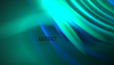 Yaratıcı sıvı dalga çizgileri soyut arkaplan. İş veya teknoloji sunumu, İnternet posteri veya web broşürü kapağı, duvar kağıdı için modaya uygun soyut düzen şablonu