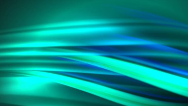 Yaratıcı sıvı dalga çizgileri soyut arkaplan. İş veya teknoloji sunumu, İnternet posteri veya web broşürü kapağı, duvar kağıdı için modaya uygun soyut düzen şablonu