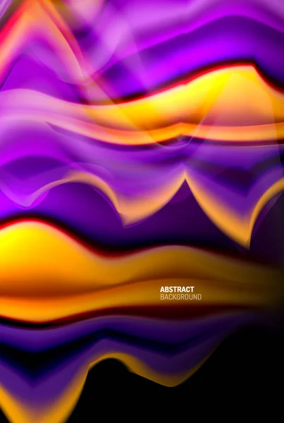 ( 영어 ) Liquid gradients abstract background, color wave patterster design for Wallpaper, Banner, Background, Card, Book Illustration, landing page — 스톡 벡터