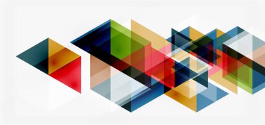 Geometrik soyut arkaplan, mozaik üçgen ve altıgen şekiller. İş veya teknoloji sunumu, İnternet posteri veya web broşürü kapağı, duvar kağıdı için modaya uygun soyut düzen şablonu