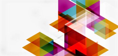 Geometrik soyut arkaplan, mozaik üçgen ve altıgen şekiller. İş veya teknoloji sunumu, İnternet posteri veya web broşürü kapağı, duvar kağıdı için modaya uygun soyut düzen şablonu