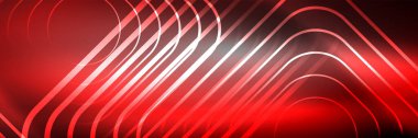 Parlak neon parlayan tekno çizgiler, kare şekilli ileri teknoloji soyut arka plan şablonu