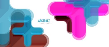 Parlak renkli plastik stil çapraz kompozisyonu, x şekli tasarımı, tekno geometrik modern soyut arkaplan. Moda soyut yerleşim şablonu