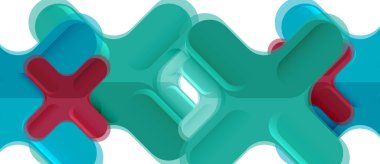 Parlak renkli plastik stil çapraz kompozisyonu, x şekli tasarımı, tekno geometrik modern soyut arkaplan. Moda soyut yerleşim şablonu