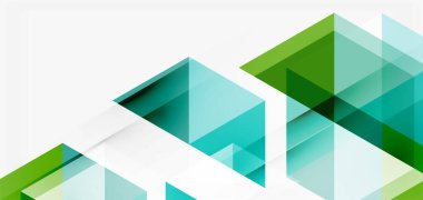 Geometrik soyut arkaplan, mozaik üçgen ve altıgen şekiller. İş veya teknoloji sunumu, İnternet posteri veya web broşürü kapağı, duvar kağıdı için modaya uygun soyut düzen şablonu