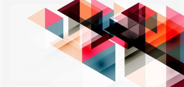 Geometrik soyut arkaplan, mozaik üçgen ve altıgen şekiller. İş veya teknoloji sunumu, İnternet posteri veya web broşürü kapağı, duvar kağıdı için modaya uygun soyut düzen şablonu