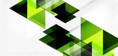 Geometrik soyut arkaplan, mozaik üçgen ve altıgen şekiller. İş veya teknoloji sunumu, İnternet posteri veya web broşürü kapağı, duvar kağıdı için modaya uygun soyut düzen şablonu