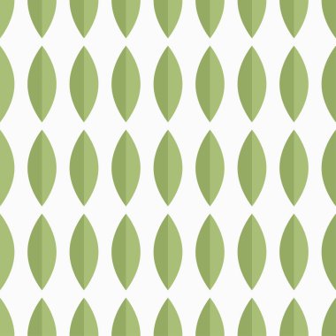 Yeşil yaprakları ile sorunsuz vektör desen