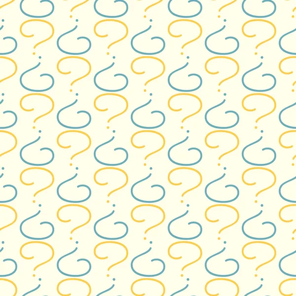 Soru işaretleri ile sorunsuz vektör desen