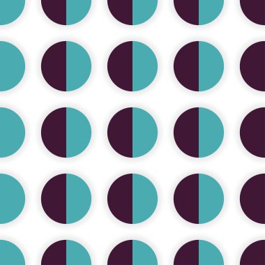 Birim daireler ile sorunsuz vektör desen