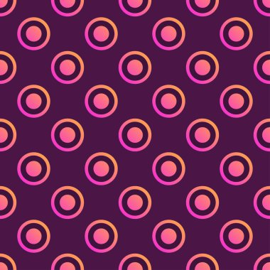 Degrade daireler ve halkaları ile sorunsuz vektör desen