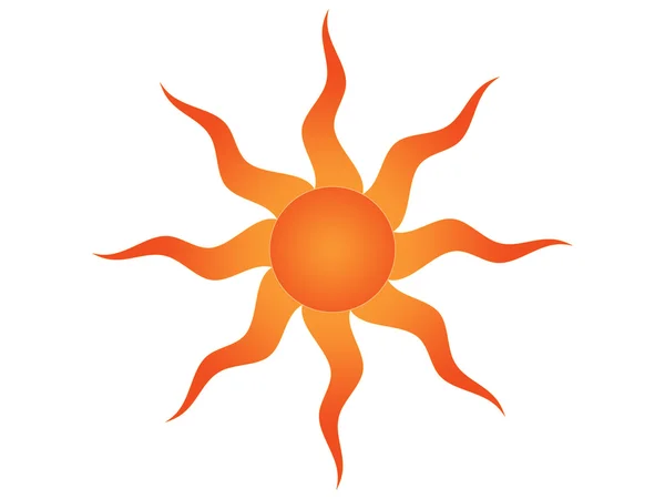 Symbol för solen — Stockfoto