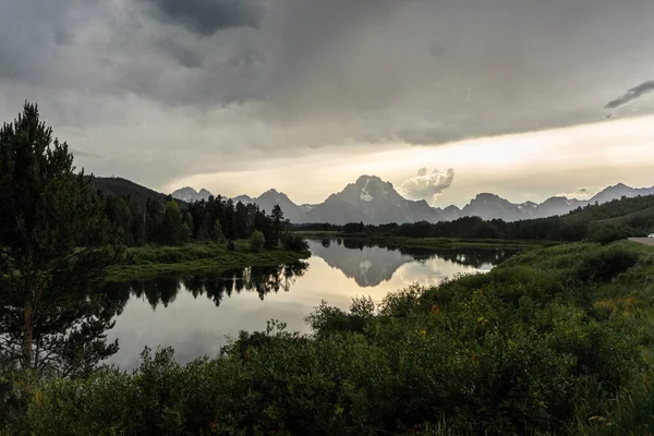 Morgendämmerung Grand Teton National Park Wyoming — Stockfoto