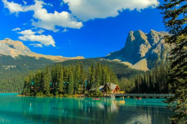 Emerald Gölü, Yoho Milli Parkı, Bc, Kanada