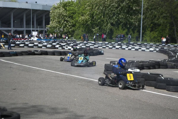 El campeonato de karting — Foto de Stock
