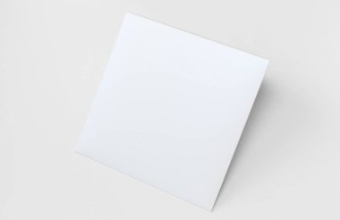 Boş kare zarf Mockup, izole