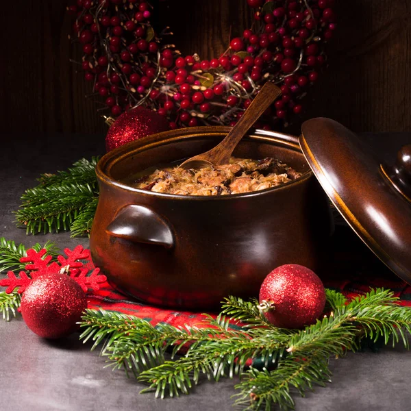 Bigos Polish Traditional Dish — Stock Photo, Image