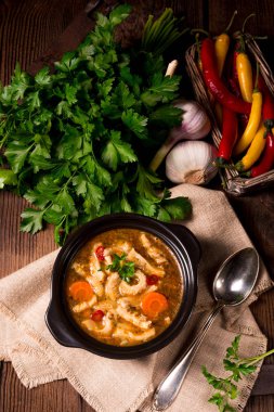 Lehçe Flaczki yakın çekim 