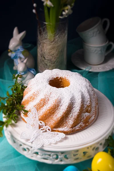 Vergrote Weergave Van Poolse Babka Met Konijnen — Stockfoto