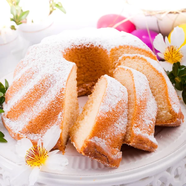 Closeup View Easter Cake Powder — Stock Photo, Image