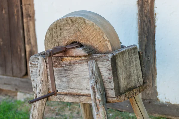 Old grindstone rustic object — Stock Photo, Image