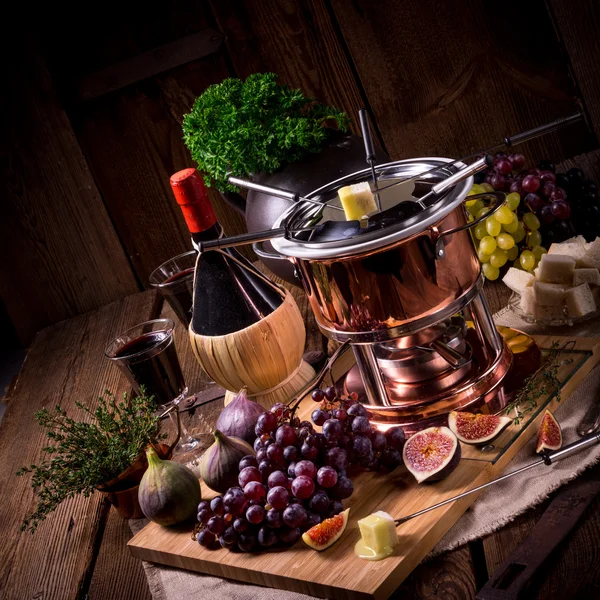 Ingredientes para fondue de frutas —  Fotos de Stock