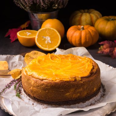 Balkabaklı cheesecake