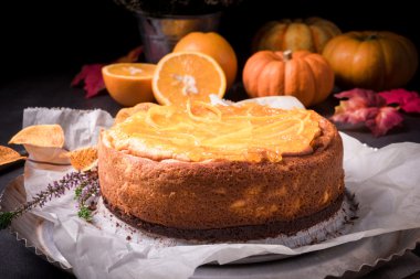 Balkabaklı cheesecake