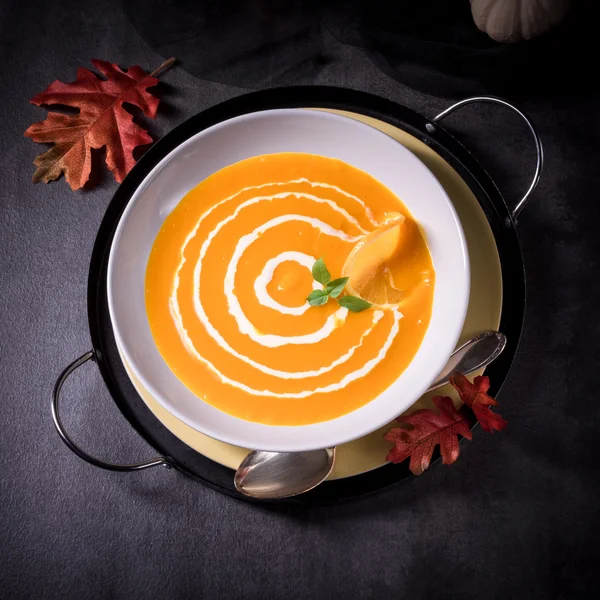 Pumpkin cream Soup — Stock Photo, Image