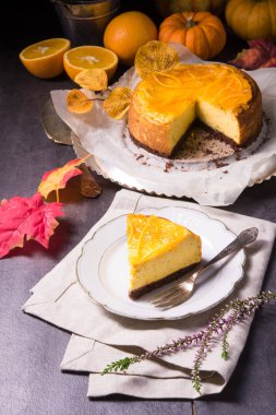 Balkabaklı cheesecake