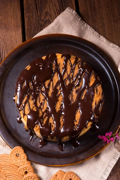 Homemade chocolate cheesecake — Stock Photo, Image