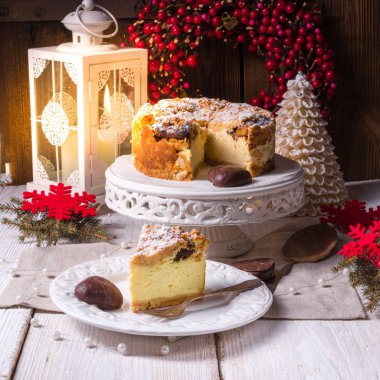 ev yapımı Noel Cheesecake